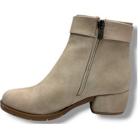 Resim Erbay 535-26 Yağlı Deri Trend Fashion Kadın Bot Bej 