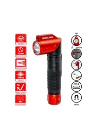 Resim İzeltaş Pro Led Şarjlı Lazer Pointer/uv El Feneri 1000 Lm Kırmızı - Siyah 