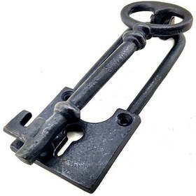 Resim Büro Ev Dekoru İçin 17x6cm Retro Pirinç Anahtar Kapı Tokmağı 