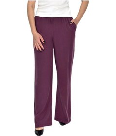 Resim Baglan Kadın Lastikli Bol Pantolon Bgl-st04637 Mürdüm 