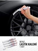 Resim Oto Lastik Yazı Kalemi - Beyaz Araç Lastik Yazma Kalemi 