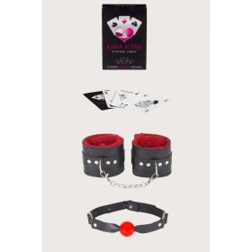 Resim Dodes Dodes Sexy Görselli Oyun Kartı Kama Sutra Ağız Topu Kelepçe Set 