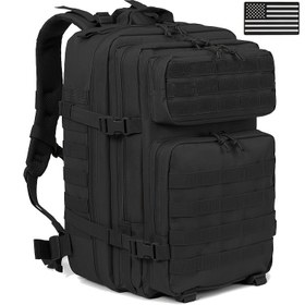Resim 45L Açık Hava Sırt Çantaları, Spor, Yürüyüş, Kamp, Trekking ve Av için Geniş 3 Gün MOLLE Paketi Sırt Çantası 