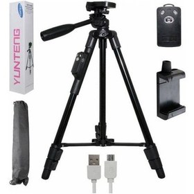 Resim Yunteng Vct 5208 Kumandalı Telefon Tripod 125 Cm 
