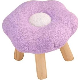 Resim Bosphorusboutique Suntek Şekilli Puf Menekşe Menekşe Karikatür Kanepe Çiçek Ayaklık Rz Çok Renkli 