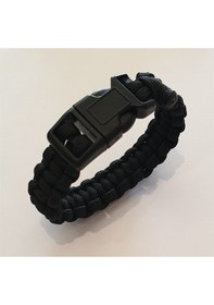 Resim Muson Paracord Bileklik Siyah Çok Renkli 