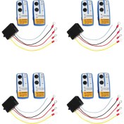 Resim Guiwuu 8x Kablosuz Vinç Uzaktan Kumanda Anahtarı Asansör Kapısı Hidrolik Pompa Damperli Yatak 12V Kurtarma Çekici (Yurt Dışından) 