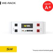 Resim WERER ENERGY 48V 100Ah - 5kW LiFePO4 Rack Series Bluetooth'lu Lityum Demir Fosfat Akü 