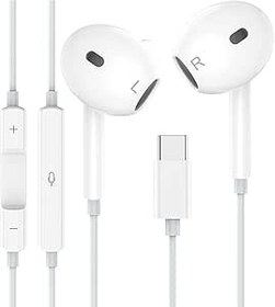 Resim Tapo USB C Kulaklık/Kulak İçi iPhone 15 Kablolu Kulaklık, HiFi Stereo Kulaklık, Mikrofonlu ve Ses Ayarlı/Kablolu Kulaklık, USB C, iPhone 16/15/Galaxy S24/S23/15 Plus/Google Pixel/Huawei için 
