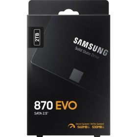 Resim Samsung 2TB MZ-77E2T0BW 870 EVO SSD 2.5" SATA3 SSD 560-530 Harddisk 