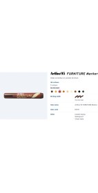 Resim Artline ARTLİNE Ahşap Rötuş Kalemi | Mobilya Tamiri ve Rötuş Boyası Maun - Mahogany (EK95) 