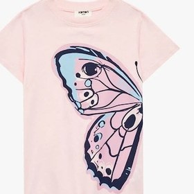 Resim Koton Kelebek Baskılı Pembe Kız Çocuk T-shirt 6skg10020ak Pembe 