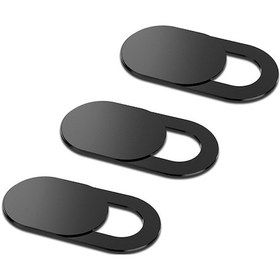 Resim Yaozixa Webcam Gizleme Kapağı Kaydırmalı Açma-kapama Telefon/tablet/dizüstü Bilgisayar Uyumlu Siyah 3 Adet Paket 