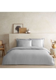Resim Linens X Tencel Lyocell 2'li Volanlı Yastık Kılıfı Seti Gri Gri 