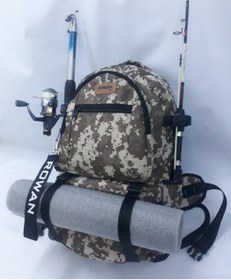 Resim ROWAN KAMUFLAJ KÖRÜKLÜ BEL BAĞLAMALI KAMP VE BALIKÇI ÇANTASI 