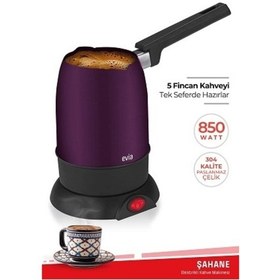 Resim Şahane Çift Ağızlı Paslanmaz Çelik Elektrikli Cezve 