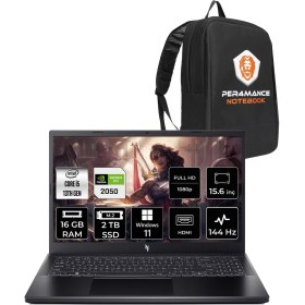 Resim Acer Nitro V 15 Intel Core I5 13420H 16GB 2tb SSD RTX2050/4GB 15.6" Fhd 144Hz W11H Taşınabilir Bilgisayar & Per4 Çanta NHQNDEY002P309 