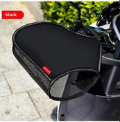 Resim Yuntech01 Süper Isı Yalıtımı Sıcak Ve Yağmurdan Koruyucu Elektrikli Araç-motosiklet El Tutucu Kılıfı Siyah Tek Boy 