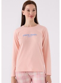 Resim Pierre Cardin 8917 Uzun Kol Kadın Pijama Takımı Somon 