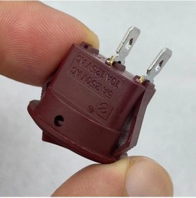 Resim Ic-133c-2 Yuvarlak Işıksız Anahtar On-off 2p Kahve 