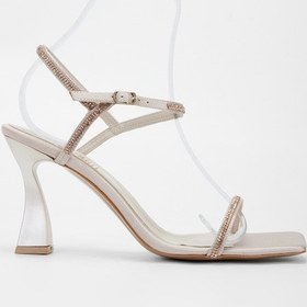 Resim Valmenti Marissa Kadın Vizon Saten Vegan Topuklu Sandalet 292 6009 Bn Sndlt Y23 Vizon 