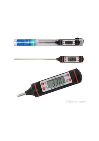 Resim Dijital Gıda Termometresi Sıvı Et Su Süt Yiyecek Sıcaklık Ölçer Mutfak İçin Gıda Termometresi 