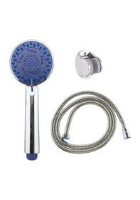 Resim Ahlez Gediz 5 Fonksiyon Duş Başlığı + Duş Hortumu + Büyük Mafsal Krom 
