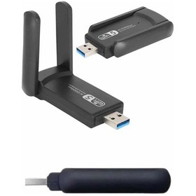 Resim Wifi Alıcı Dual Band Usb 3.0 Adaptör Kablosuz Windows 7/8/10/11 