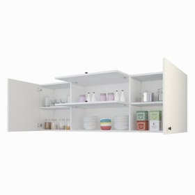 Resim Kenzlife hazır mutfak lucida byz 060*150*22 mutfak banyo dolabı kapaklı raflı 