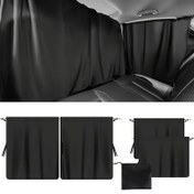 Resim 5 adet Araba Gizlilik Perdesi Seti, Polyester Malzeme, Arka Koltuk ve Yan Pencere Perdeleri ile, Depolama Çantası ile, Sedan ve SUV Depolama Çantaları için kullanılabilir, Araba Perdeleri 