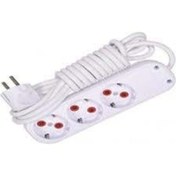 Resim Genel Markalar Ekopriz 3 Metre Kablolu Üçlü Grup Priz Üçyol 