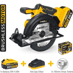 Resim 165MM Akülü Daire Testere / 4.0 Ah Tek Akülü / Kömürsüz 