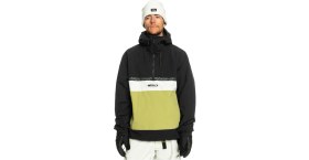 Resim Quiksilver Steeze Unisex Siyah Snowboard Ceketi 
