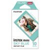 Resim Fujifilm Instax Mini Sky Blue Edition 10'lu Özel Film 