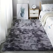 Resim 1 adet Ultra-Yumuşak Peluş Kaymaz Alan Mat - Gri, Makinede Yıkanabilir, Yüksek Yığınlı Oturma Odası ve Yatak Odası Dekoru için, Modern Kabarık Tasarım Yurtlar ve Evler için, Oturma Odası için Halılar 