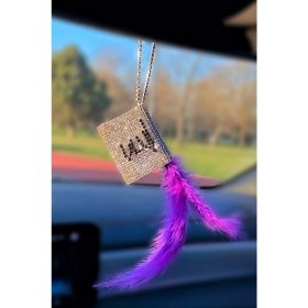 Resim AEA Gümüş Kuran-I Kerim Siyah Yazılı & Mor Tüy 