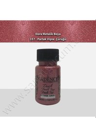 Resim Cadence Dora Simli Metalik Boya 50 Ml. 157 Vişne Çürüğü 