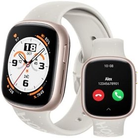 Resim HONOR 4 akıllı saat, Bluetooth araması, 1,75 inç AMOLED, GPS, 14 günlük bekleme süresi, Spo2, kalp frekansı ve stres monitörü, 5 ATM, Android ve iOS ile uyumlu, altın 