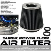 Resim Oscar Oto Filtre Açık Performans Hava Filtresi Aparatlı 65/70/76mm Karbon Osn-0857 