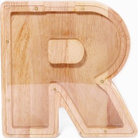 Resim Vkemall Yirmi Altı İngilizce Alfabe Kumbara 26 Harfli Kişiselleştirilmiş Ahşap Madeni Pa Odun-3 