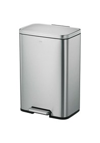 Resim 25l+20l Eko Paslanmaz Çelik Pedallı Atık Kutusu Ek9361mmt 