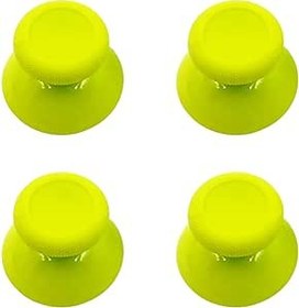 Resim Özel DIY XboxOne Sarı Yeşil DIY Analog Thumbsticks Kapakları Sarı Yeşil Değiştirme, Xbox One S Kablosuz Denetleyiciler ile Uyumlu, Paket 4 Kaymaz Başparmak Sevinç Çubuğu Mantar Kapakları 