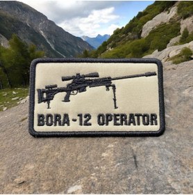 Resim Ex Patch Bora-12 Kanas Operator Taktikal Askeri Patch Arma 10 X 6 Cm 