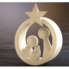 Resim 11cm Aile Soyut Heykel Modern Ev Dekorasyonu Geometrik Tasarım Beyaz 