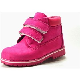 Resim Pinky Pinky Hakiki Deri Pembe Ortopedik Kız Bebek Çocuk Bot Pembe 