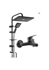 Resim Armatür Lüx Siyah Tepe Robot Duş Seti Modern Ve Şık Tasarım Diğer 