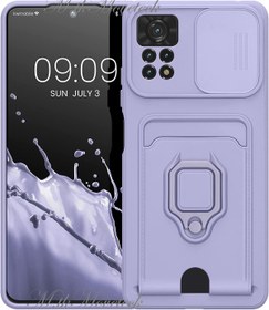 Resim m.tk moveteck Xiaomi Redmi Note 12 Pro 4g Kılıf Kamera Lens Korumalı Kızak Sürgülü Yüzüklü Kartvizitli Zumasilikon 