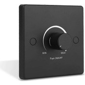 Resim Düşük Voltajlı Işıklar İçin Ab Evrensel 12-24v 5a Pwm Dimmer Anahtarı Siyah 