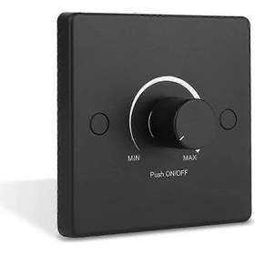 Resim Düşük Voltajlı Işıklar İçin Ab Evrensel 12-24v 5a Pwm Dimmer Anahtarı Siyah 