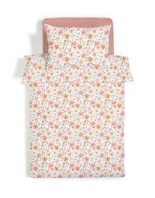Resim Evmila Minik Çiçekler Desenli Nevresim Takımı - 160x220cm Nevresim +50x70cm Yastık Kılıfı+90x190cm Çarşaf 